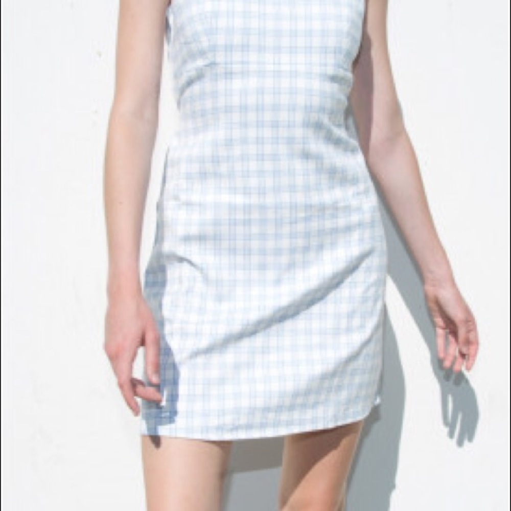 brandy blue and white dress